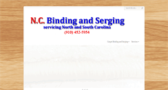 Desktop Screenshot of ncbindingandserging.com