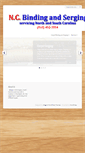 Mobile Screenshot of ncbindingandserging.com